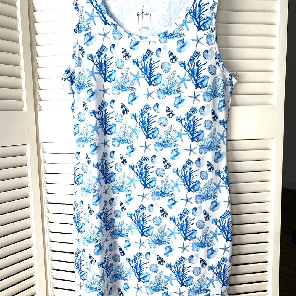 Like New Guy Harvey Tropical Beach Theme Dress Size XL